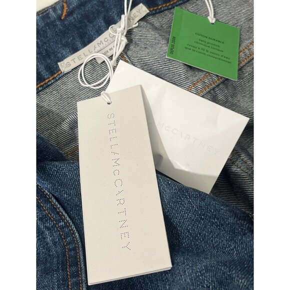 Stella McCartney Vintage Workwear Wide Jeans in Dark Blue 25 New Womens Denim - Picture 9 of 15